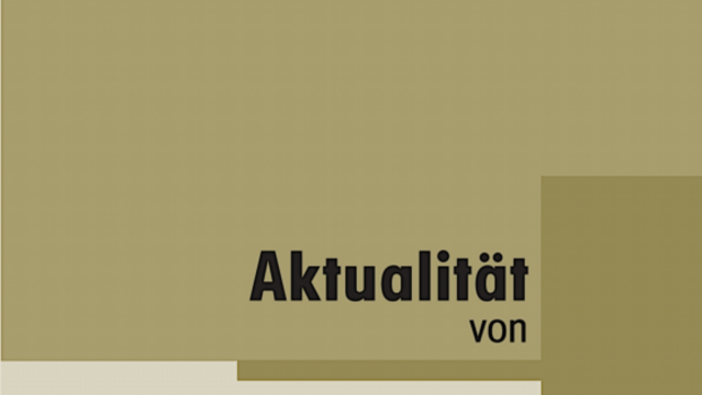 Aktualität von Philosophiegeschichte.