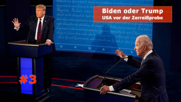 Erstes TV-Duell zu den US-Präsidentschaftswahlen 2020 zwischen Donald Trump und Joe Biden in Cleveland, 29.September 2020