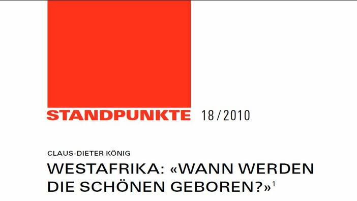 Westafrika: «Wann werden die Schönen geboren?»