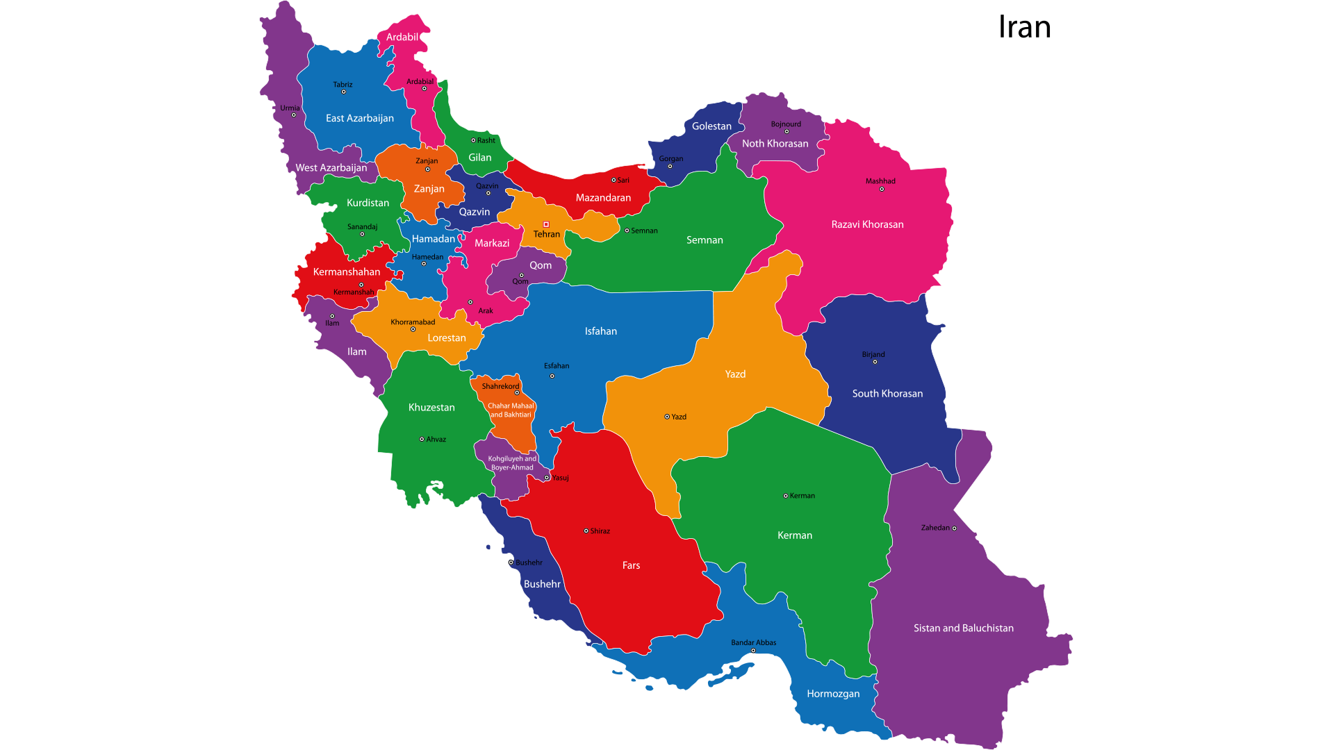 Provinzen in Iran